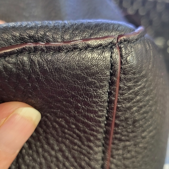 Coach F25979 Black Leather Satchel with Silver Hardware - Picture 5 of 9